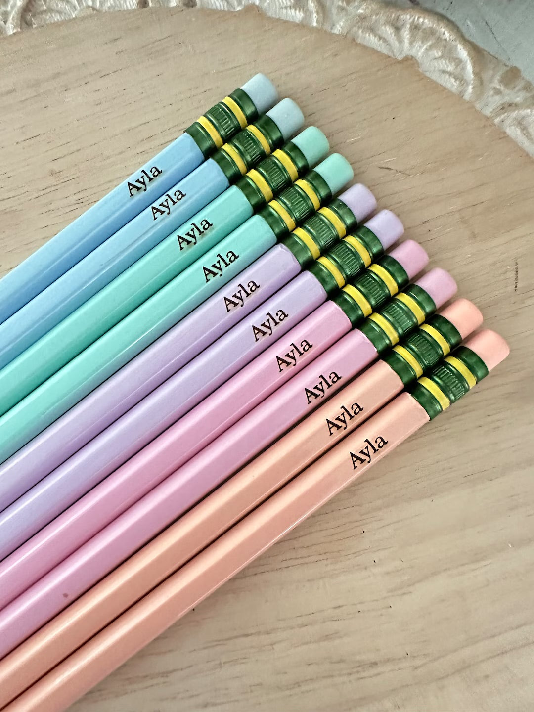 Engraved Pastel pencils