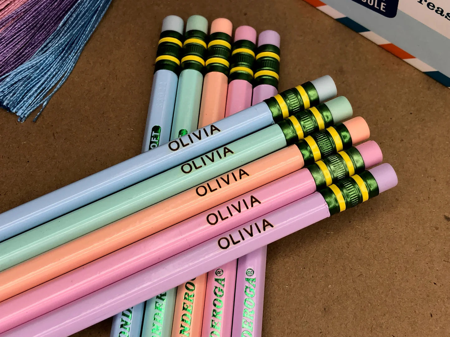 Engraved Pastel pencils