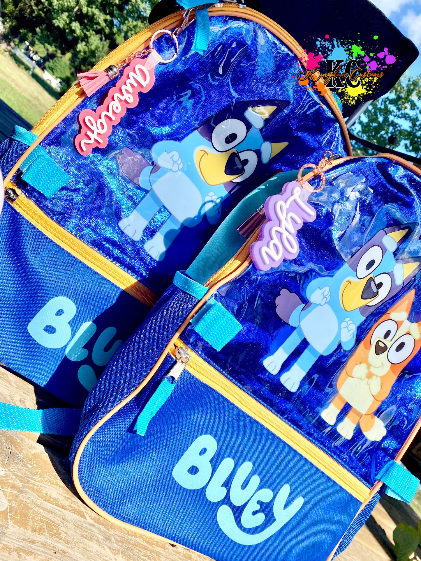 Acrylic Backpack tags