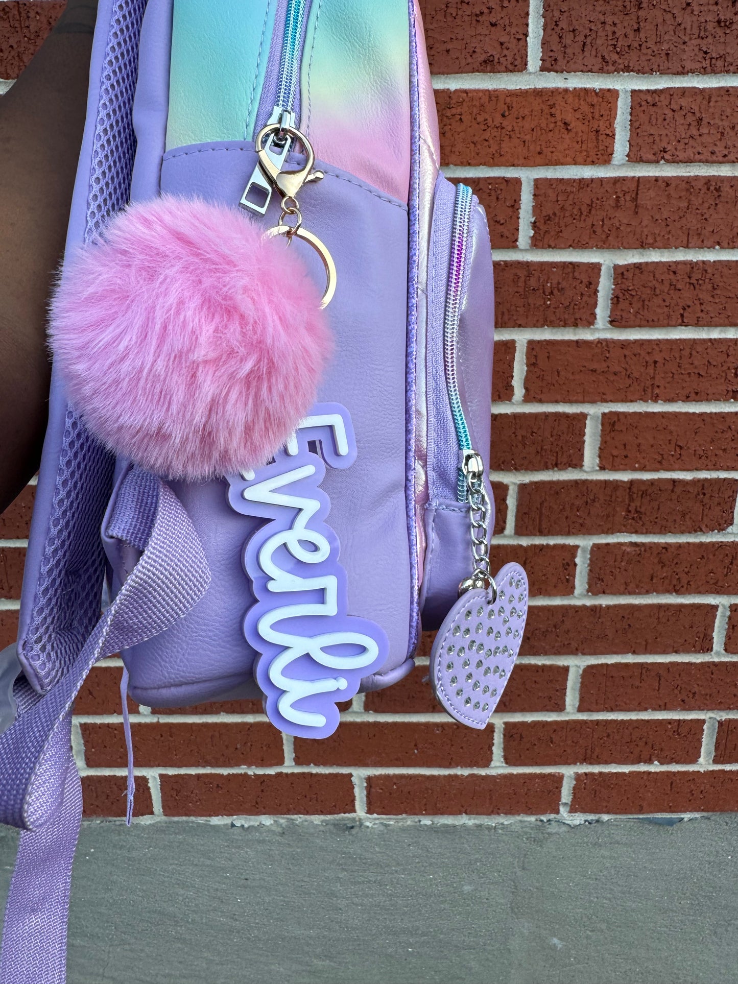 Acrylic Backpack tags