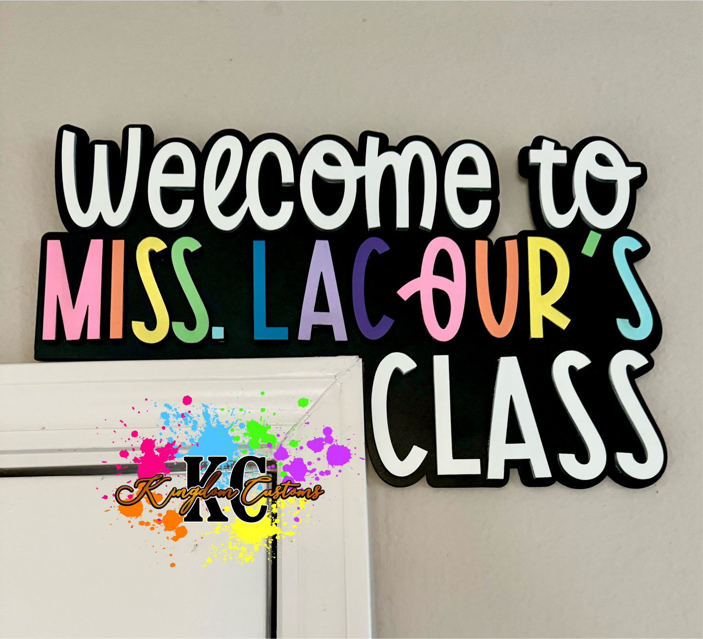 Welcome to Class sign