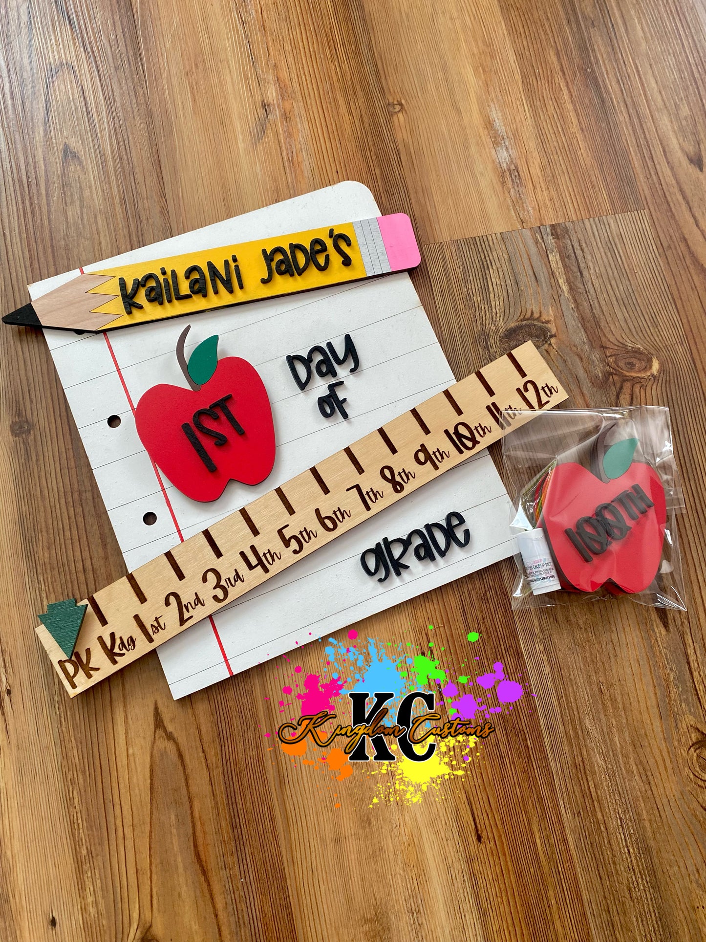 Back to school paper sign