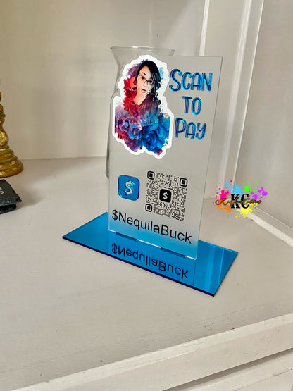 Acrylic Scan to Pay sign