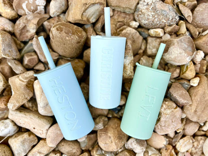 Toddler/kid silicone straw cups